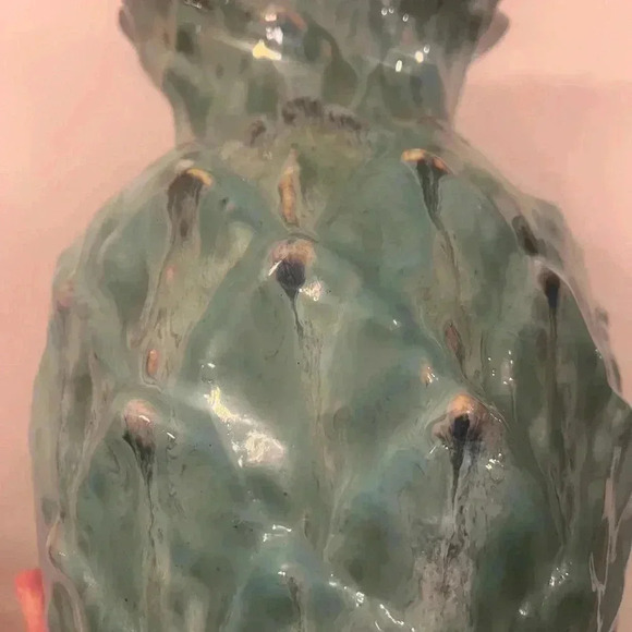 Large ceramic glazed handspun vase-vintage - Picture 4 of 9